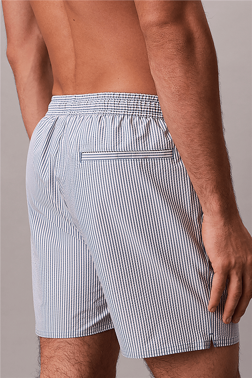 Calvin Klein Medium Drawstring Erkek Şort Mayo Mavi