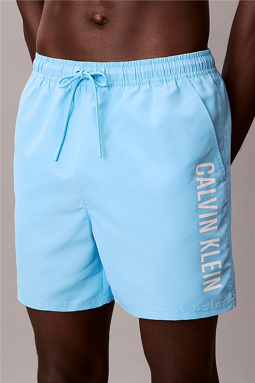 Calvin Klein Medium Drawstring Erkek Şort Mayo Mavi