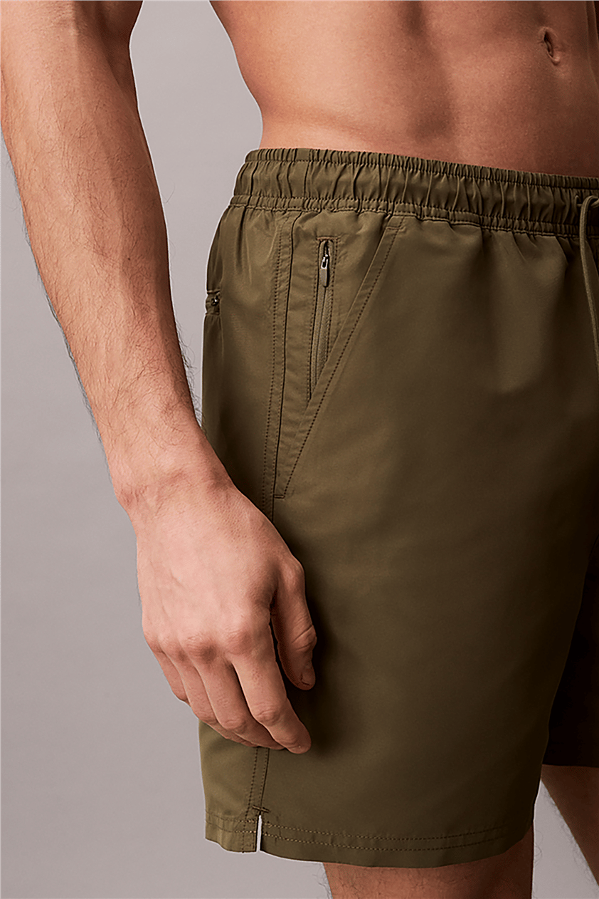 Calvin Klein Medium Drawstring Erkek Şort Mayo Beyaz