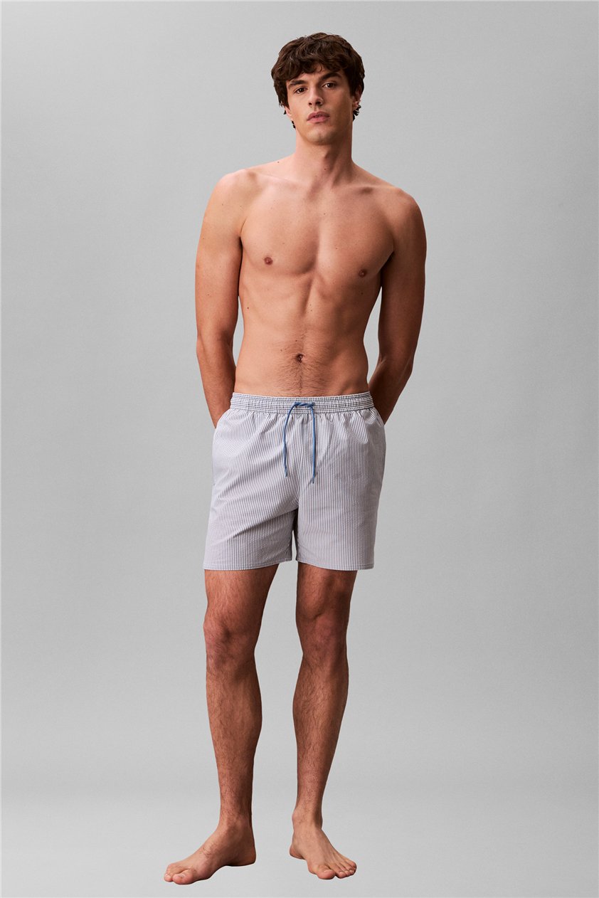 Calvin Klein Medium Drawstring Erkek Şort Mayo Mavi