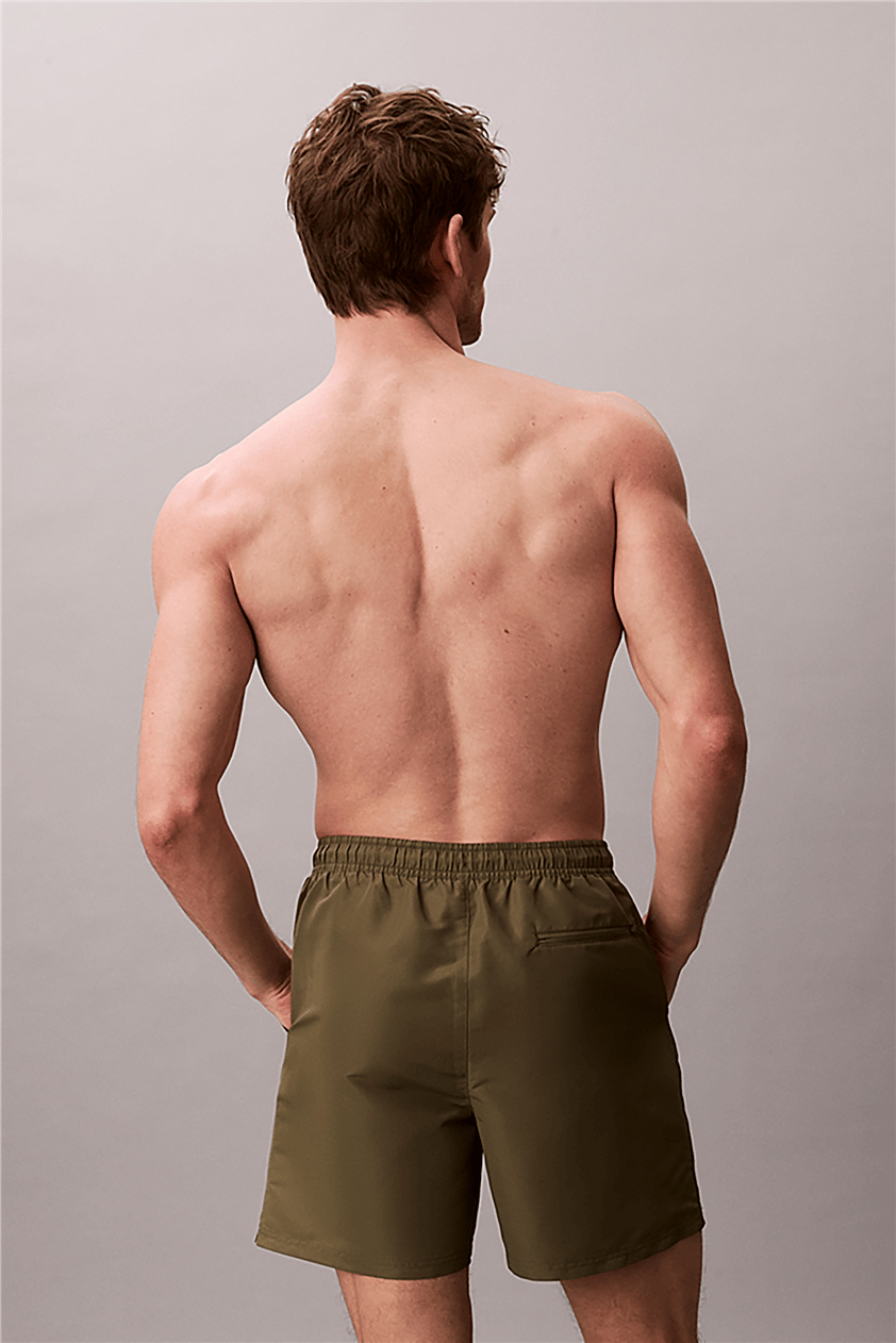 Calvin Klein Medium Drawstring Erkek Şort Mayo Beyaz