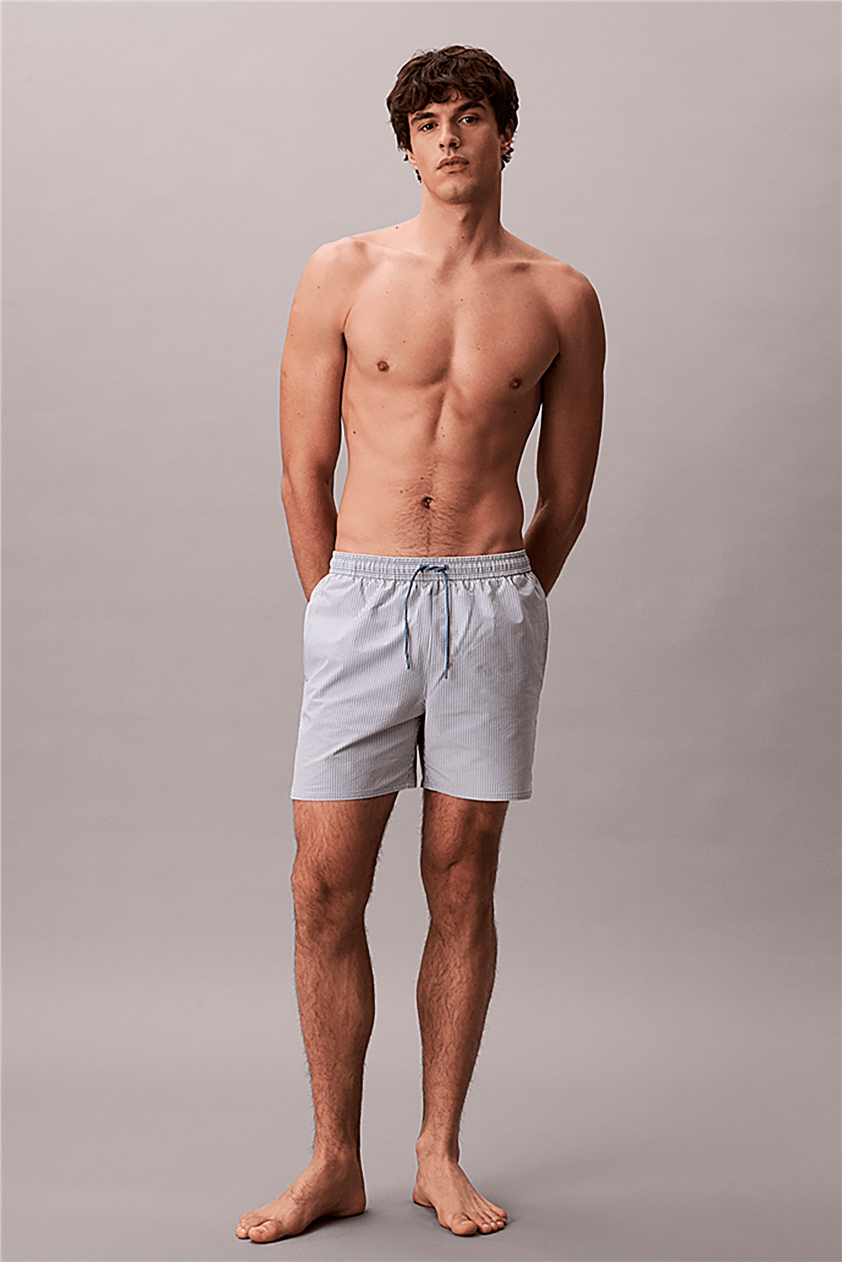 Calvin Klein Medium Drawstring Erkek Şort Mayo Mavi