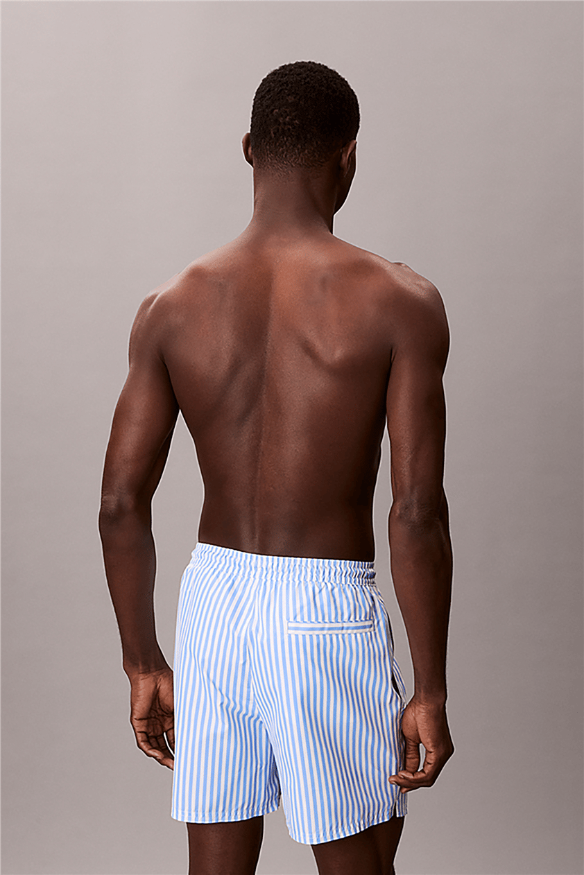 Calvin Klein Medium Drawstring Wa Erkek Şort Mayo Mavi