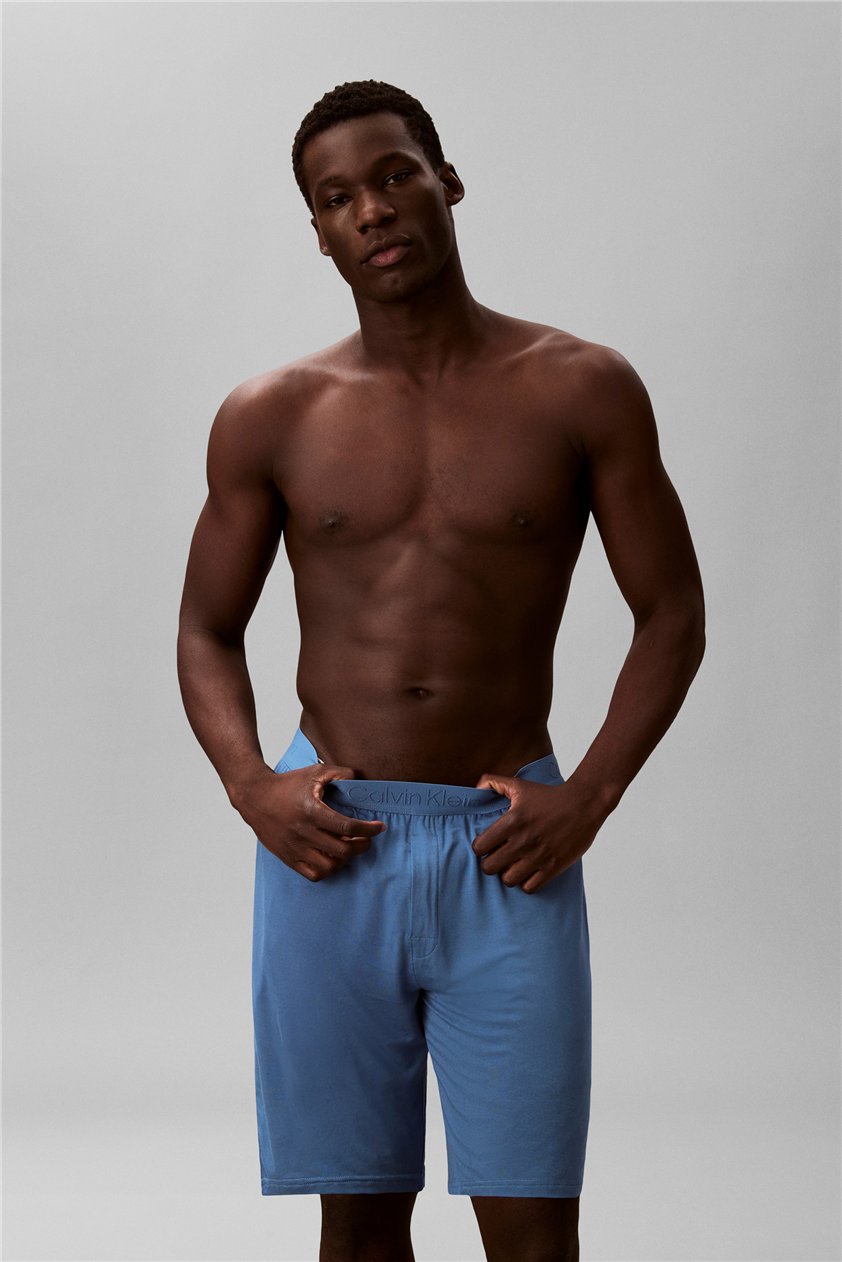 Calvin Klein Modal Sleep Erkek Pijama Şort Mavi