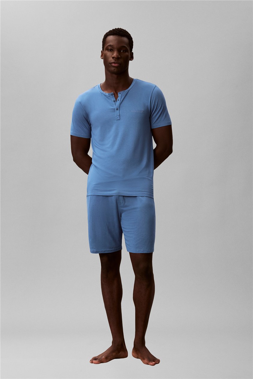 Calvin Klein Modal Sleep Erkek Pijama Şort Mavi