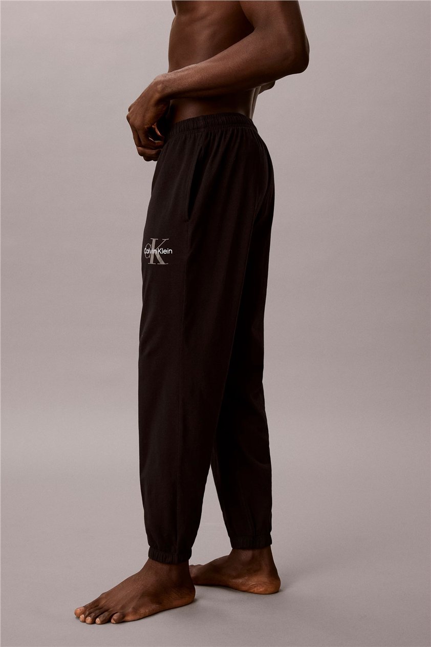 Calvin Klein Monogram Sleep Jogge Erkek Pijama Altı Siyah