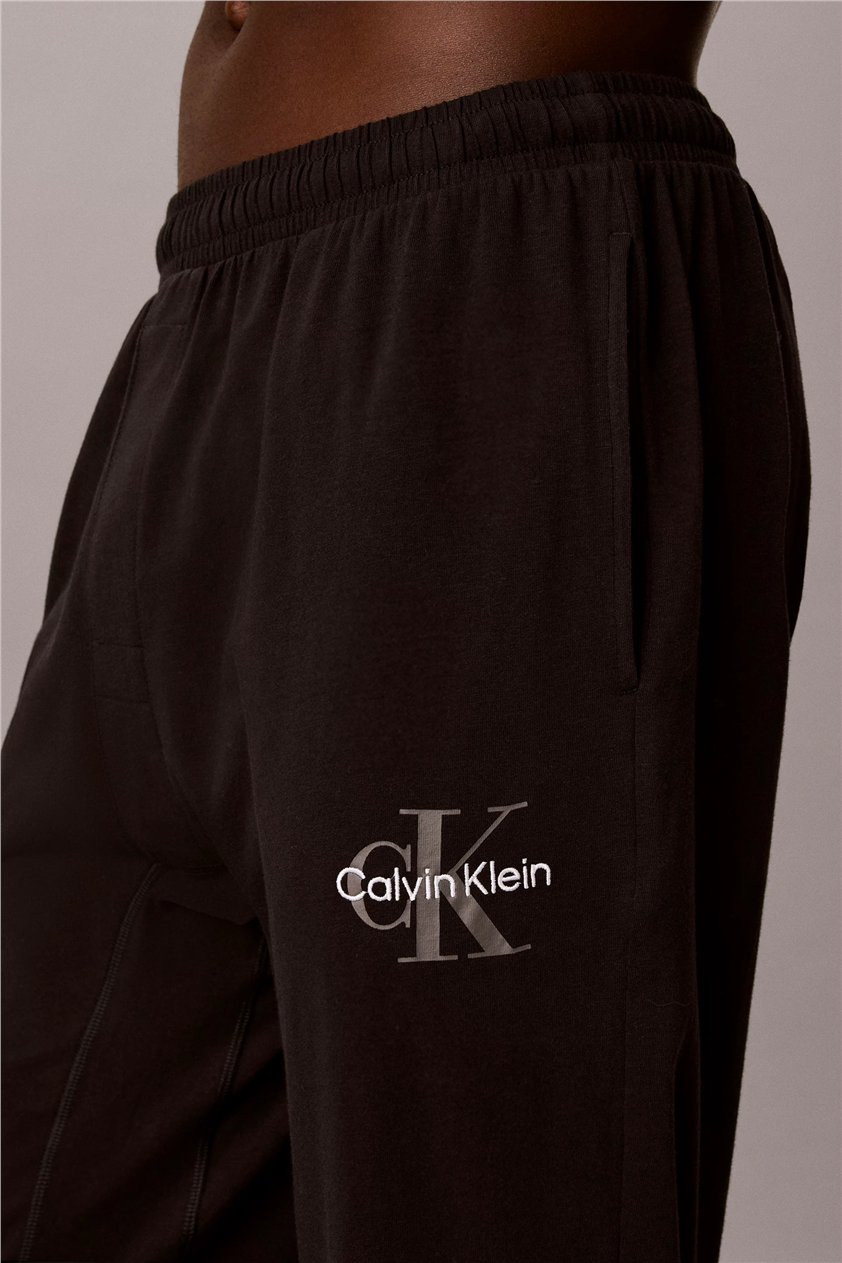 Calvin Klein Monogram Sleep Jogge Erkek Pijama Altı Siyah