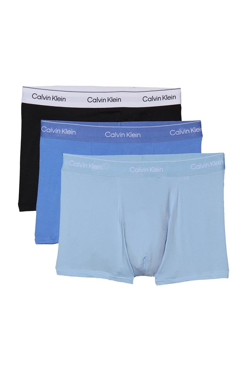 Calvin Klein Relaxed Fit Trunk 3P Erkek 3lü Boxer Mavi