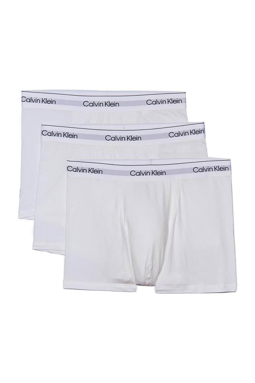 Calvin Klein Relaxed Fit Trunk 3P Erkek 3lü Boxer Beyaz