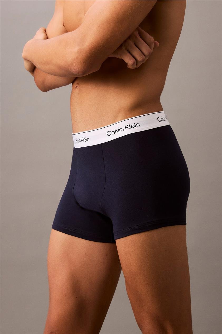 Calvin Klein Relaxed Fit Trunk 3P Erkek 3lü Boxer Mavi