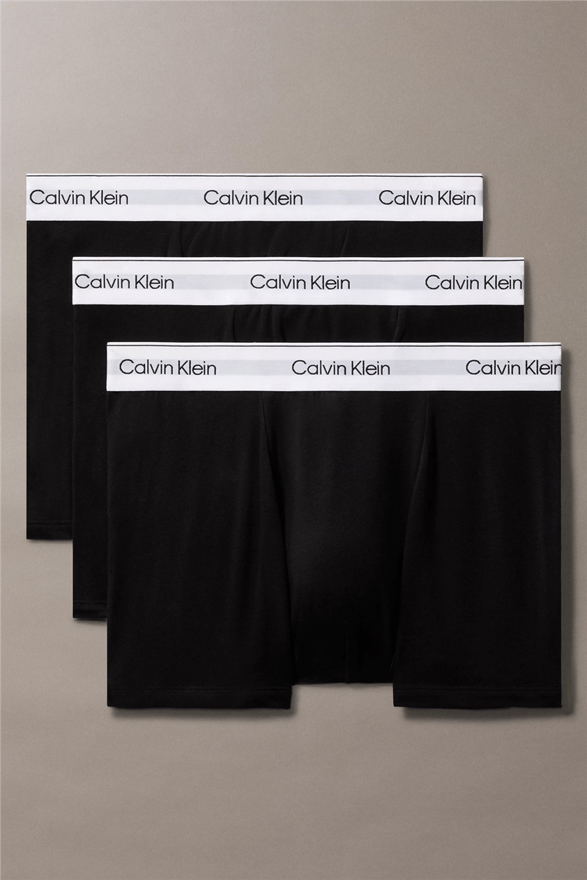 Calvin Klein Relaxed Fit Trunk 3PK Erkek 3lü Boxer Siyah