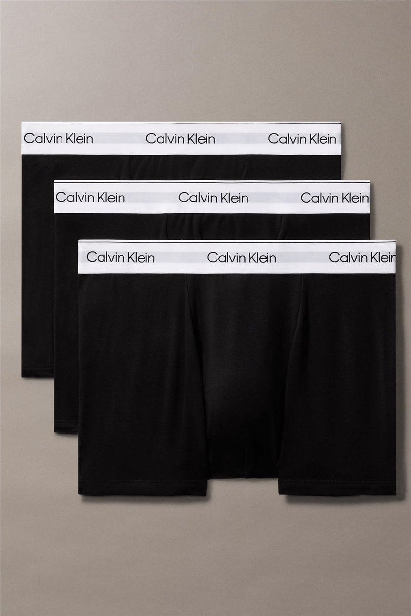 Calvin Klein Relaxed Fit Trunk 3PK Erkek 3lü Boxer Siyah