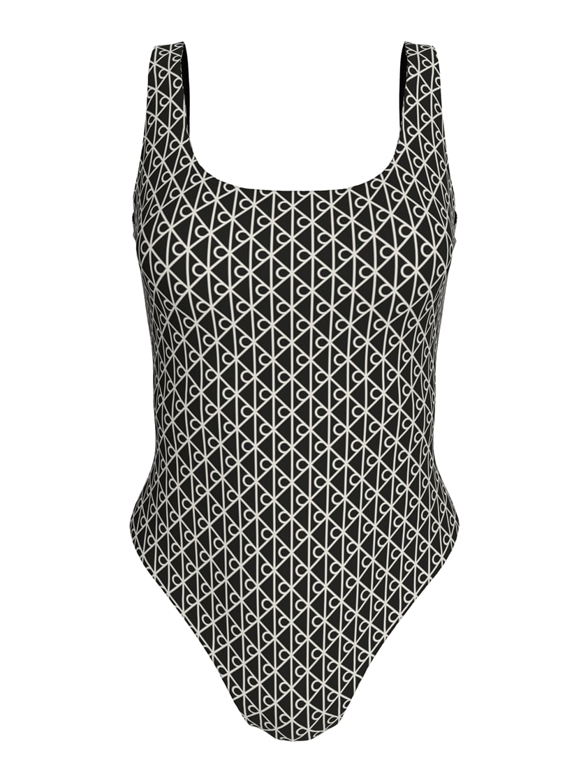 Calvin Klein Scoop Back Kadın Mayo Siyah