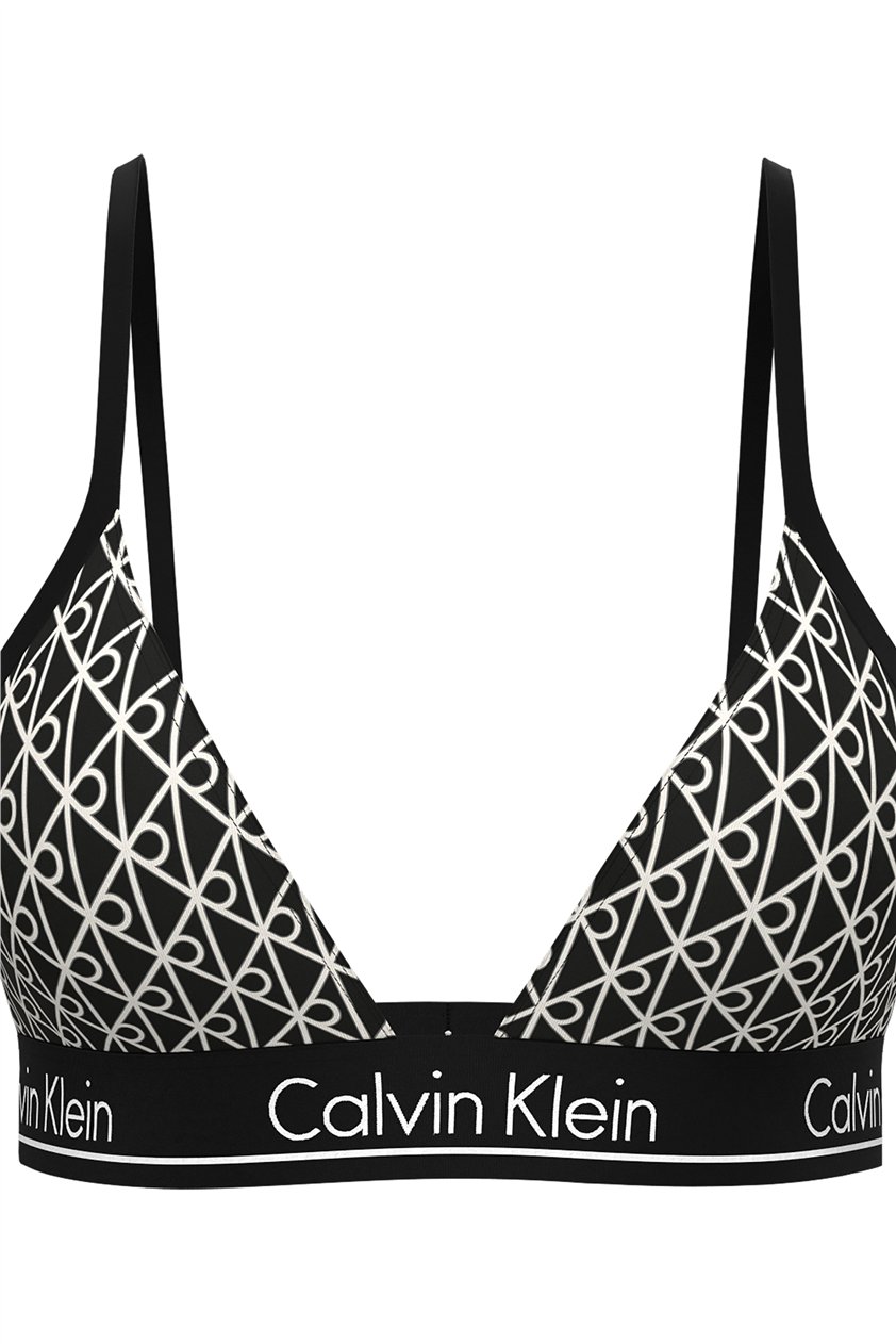 Calvin Klein Triangle Kadın Bikini Üstü Siyah