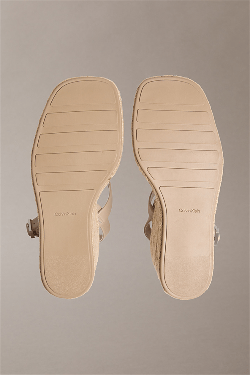 Calvin Klein Wedge Espad 70 Webbi Kadın Espadril Gri