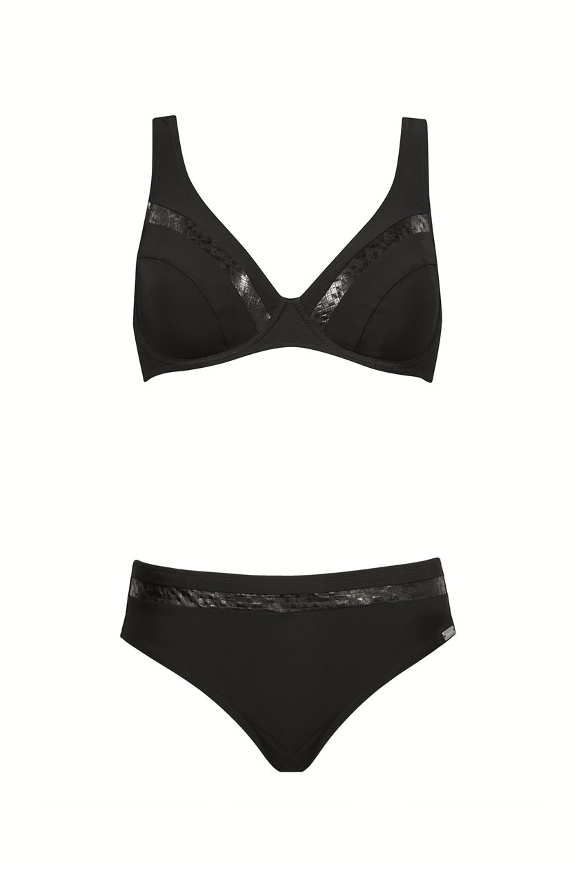Charmline G-Charmline Sculpted Black Kadın Bikini Takımı Siyah