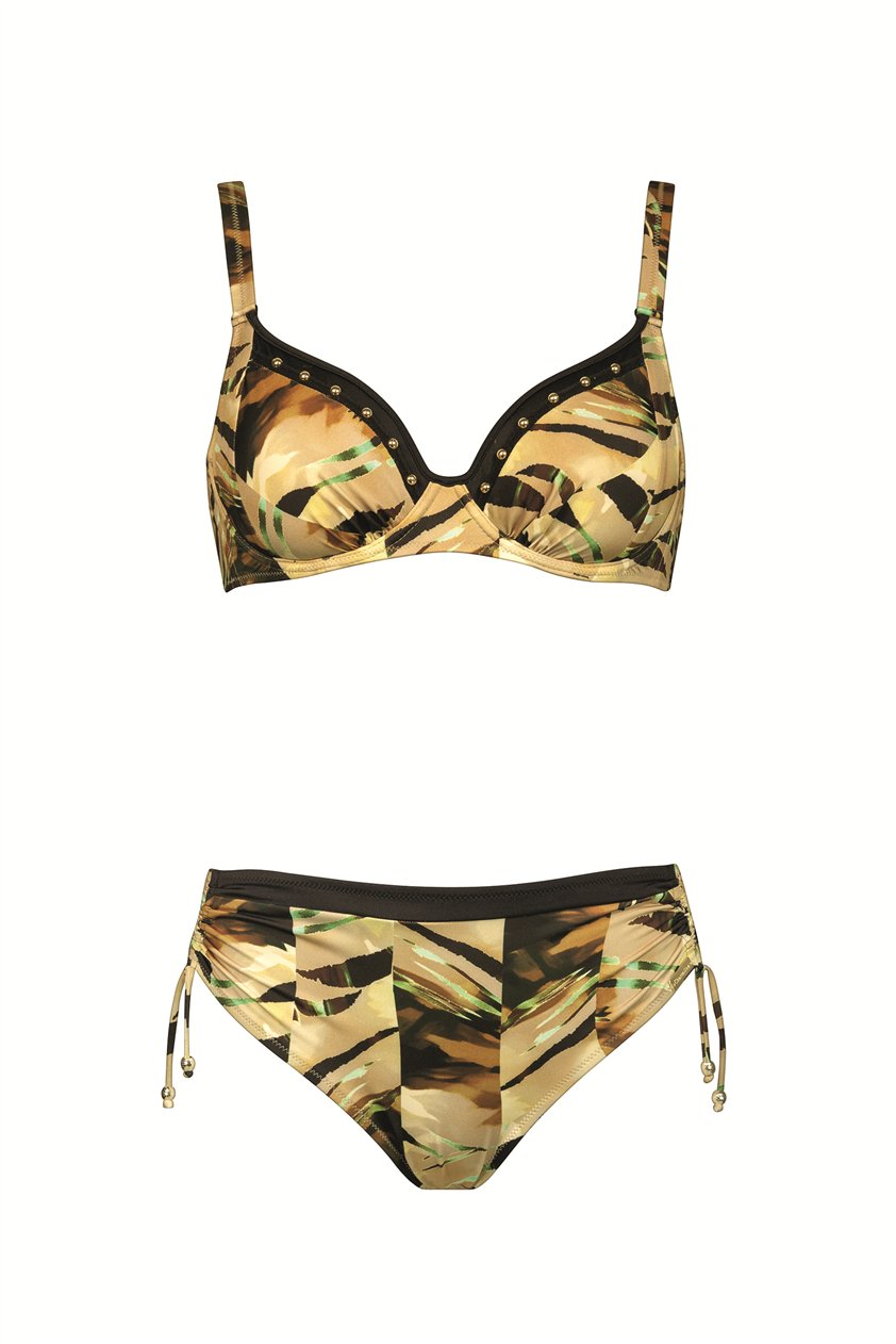 Charmline H-Charmline Desert Lines Kadın Bikini Takımı Çok Renkli