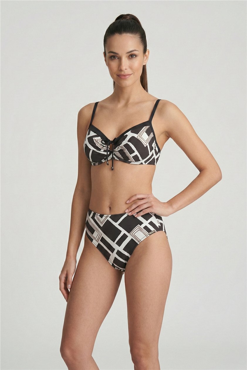 Charmline V-Charmline Graphic Frame Kadın Bikini Takımı Siyah