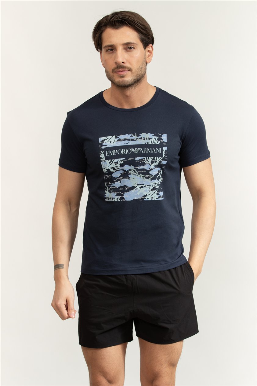 Emporio Armani Erkek Bisiklet Yaka T-Shirt