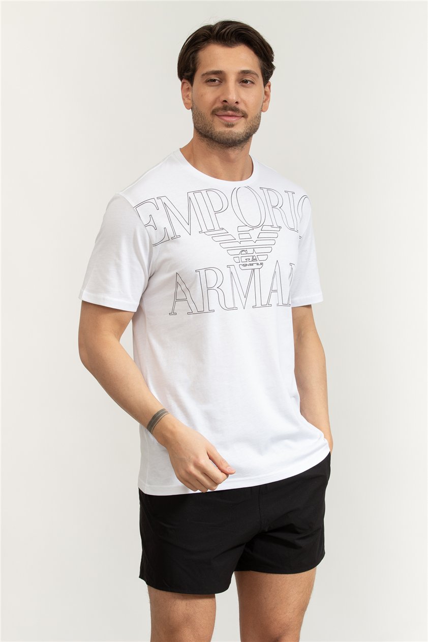 Emporio Armani Erkek Bisiklet Yaka T-Shirt