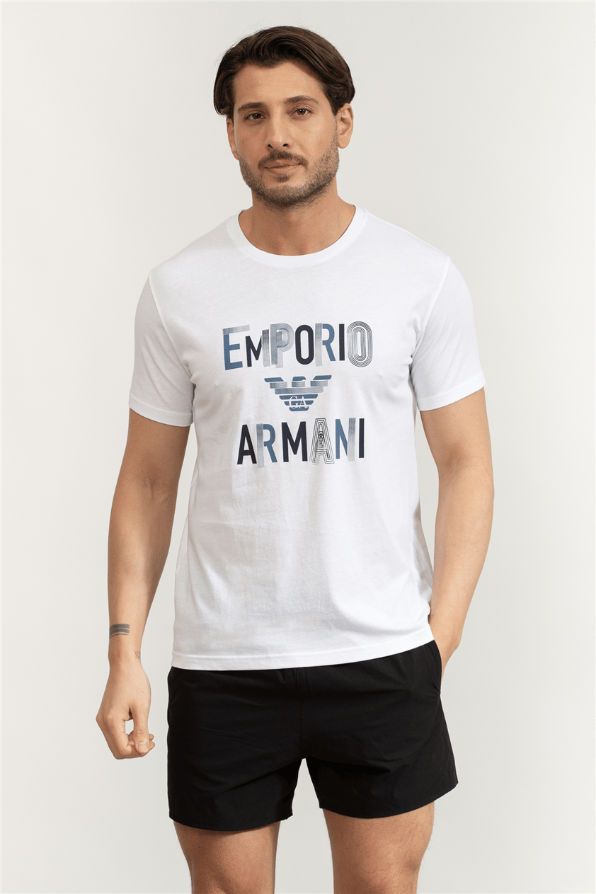 Emporio Armani Erkek Bisiklet Yaka T-Shirt
