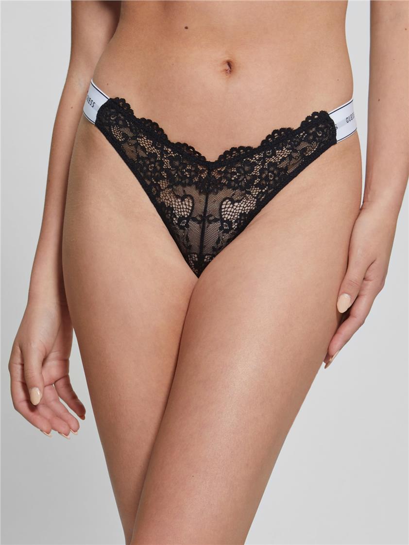 Guess Belle Kadın Tanga Külot Siyah