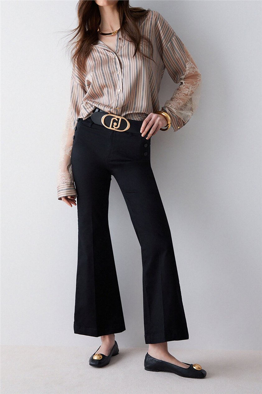 Liu Jo B.Up Flare Jewel H.W. Kadın Pantolon Siyah