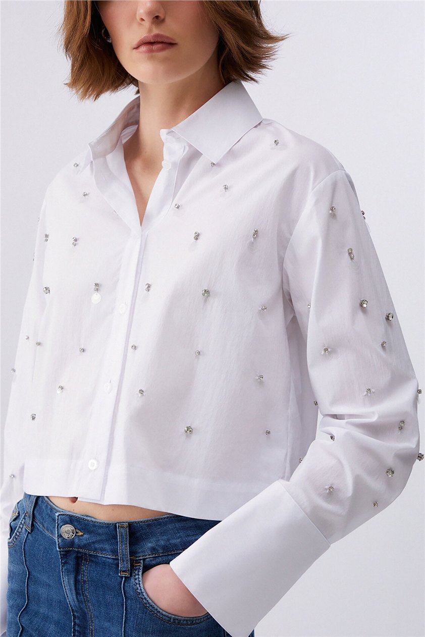 Liu Jo Camicia Ts M/L Kadın Gömlek Beyaz