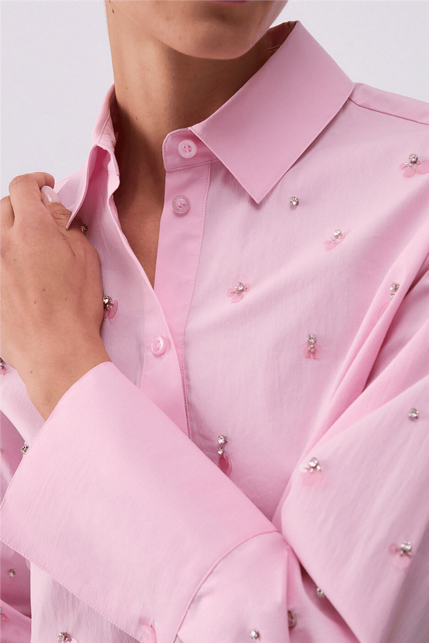 Liu Jo Camicia Ts M/L Kadın Gömlek Pudra