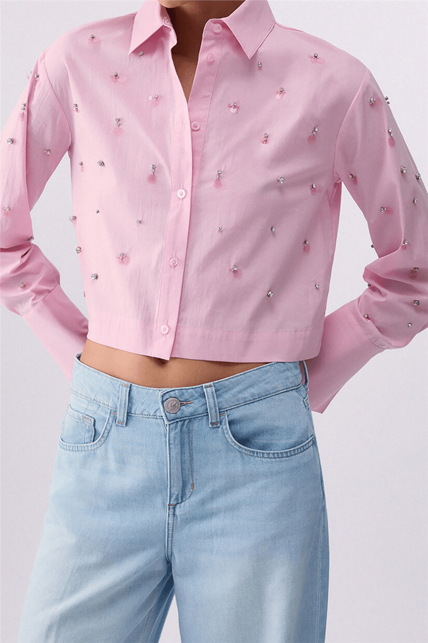 Liu Jo Camicia Ts M/L Kadın Gömlek Pudra