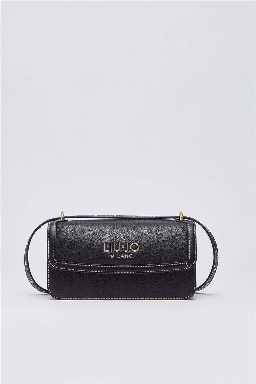 Liu Jo Ecs Crossbody East/West Kadın Mini Omuz Çantası Siyah