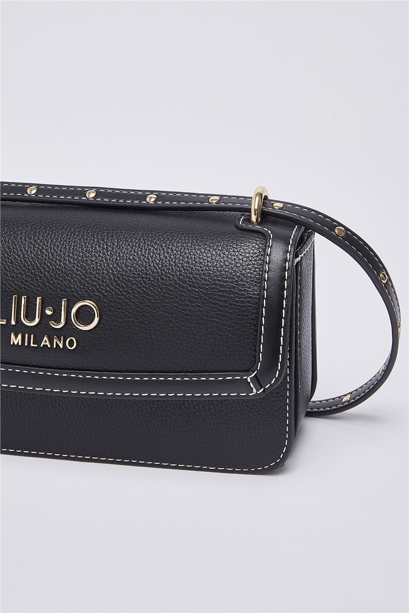 Liu Jo Ecs Crossbody East/West Kadın Mini Omuz Çantası Siyah