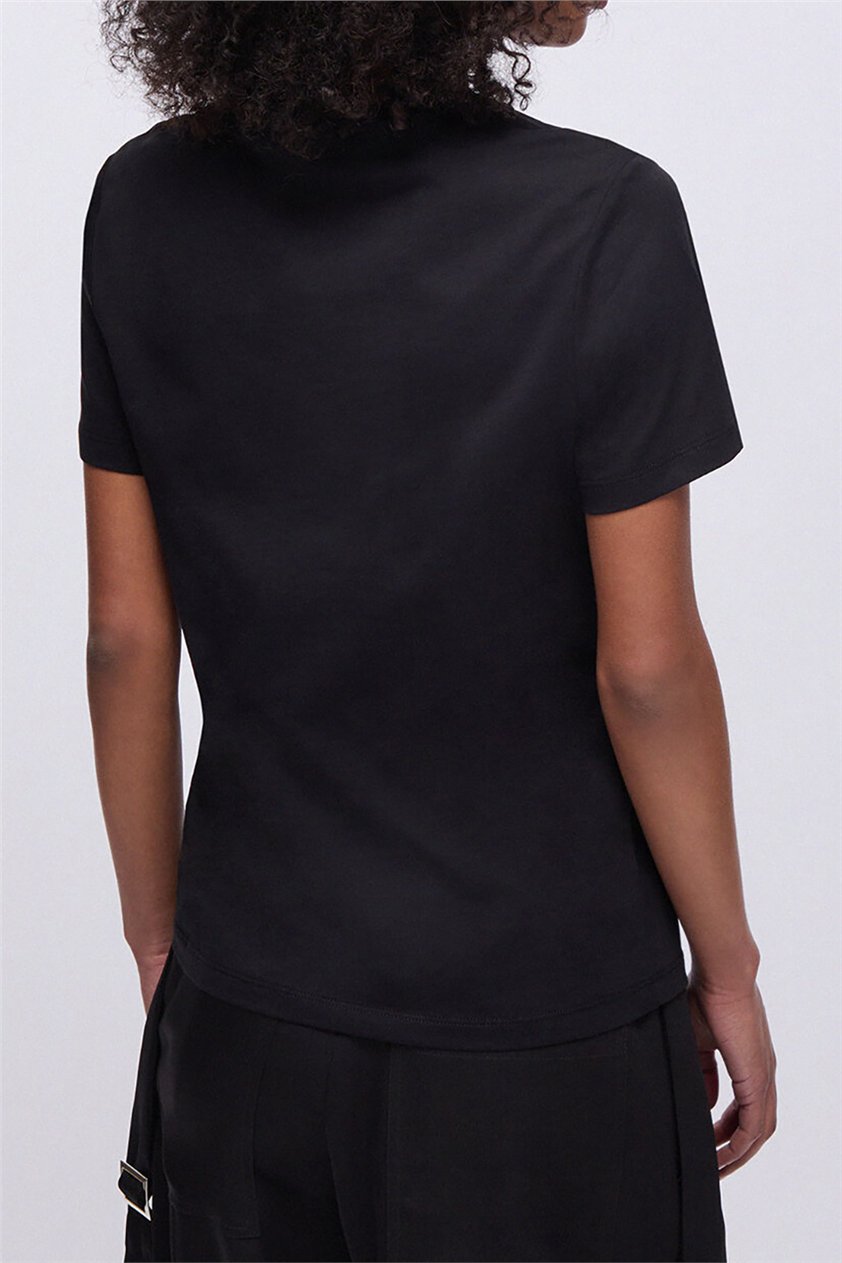Liu Jo Ecs T-Shirt Moda M/C Kadın Bisiklet Yaka T-Shirt Çok Renkli