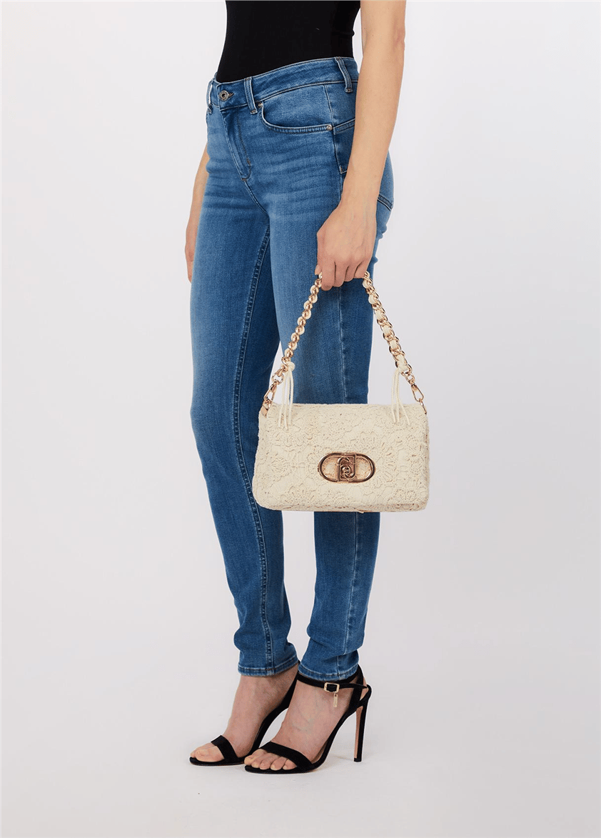 Liu Jo M Crossbody Kadın Mini Omuz Çantası Krem