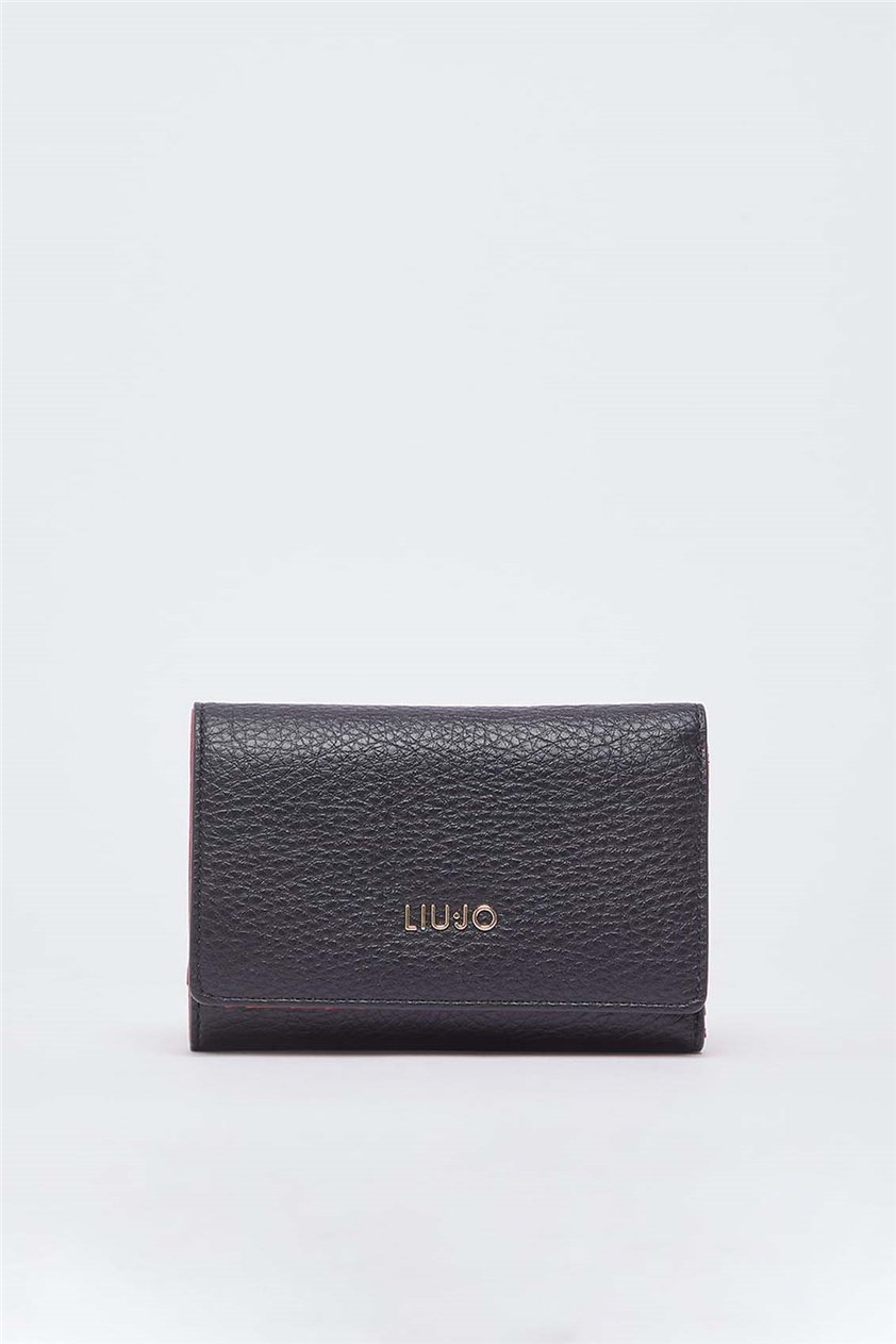 Liu Jo M Trifold Kadın Cüzdan Siyah