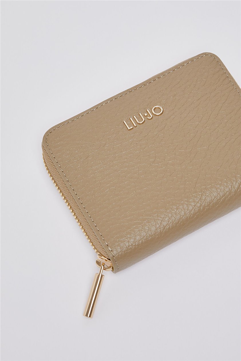 Liu Jo M Zip Around Kadın Cüzdan Vizon