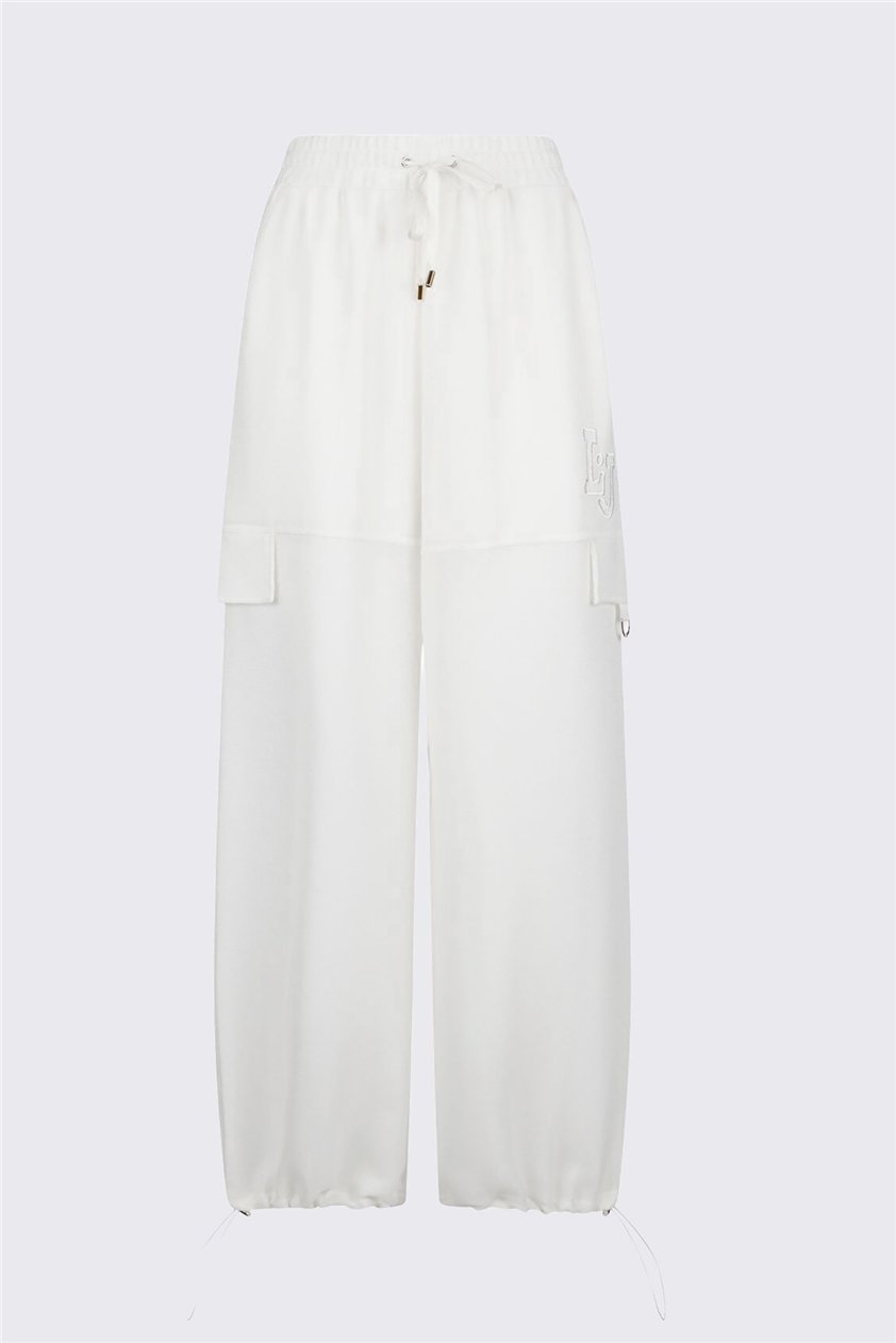Liu Jo Pant.Ts Tpotf Lungo Kadın Pantolon Beyaz