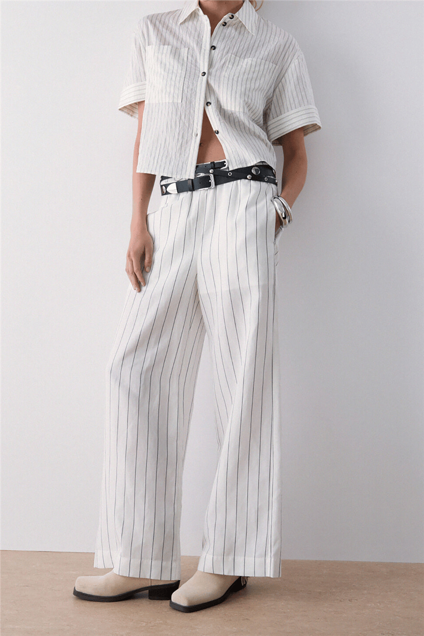Liu Jo Pant.Ts Nav Lungo Kadın Pantolon Çok Renkli