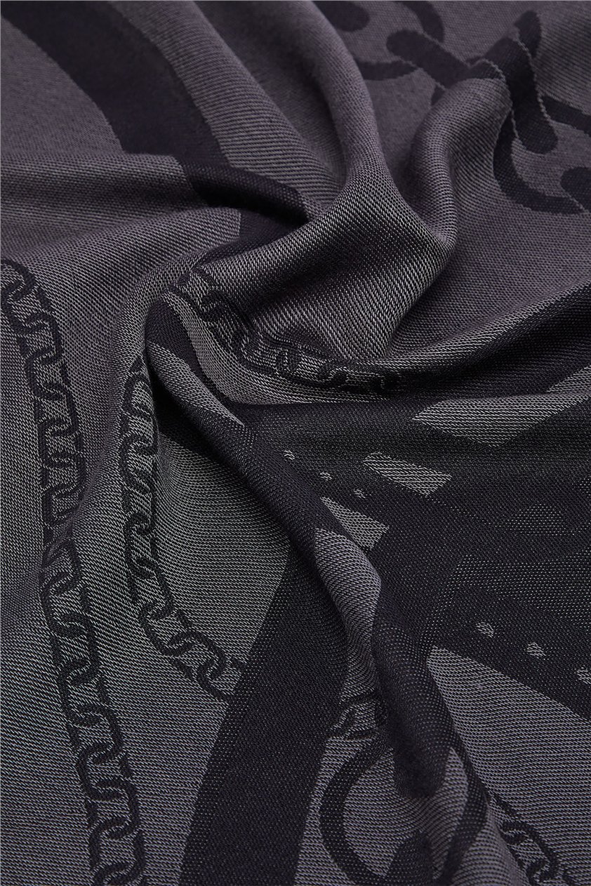 Liu Jo Triangolo Jacquard Kadın Şal Siyah