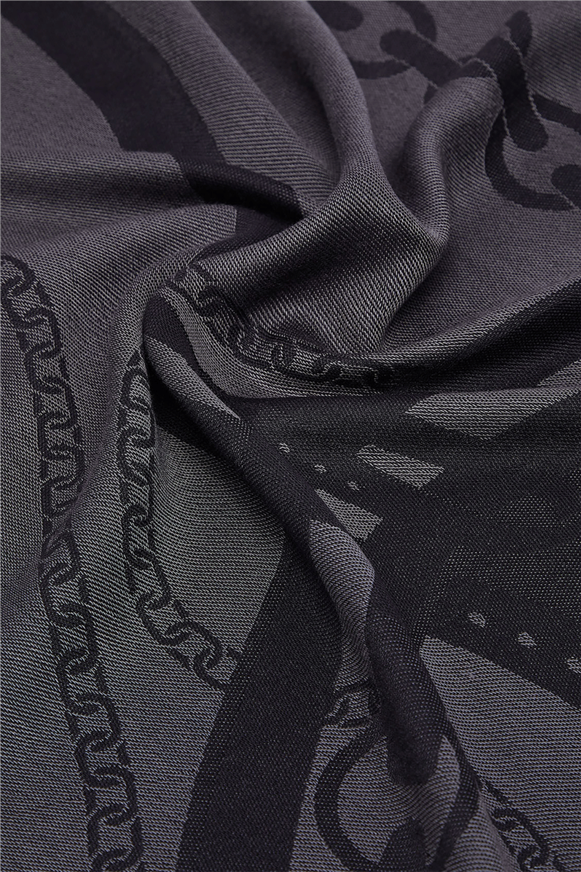 Liu Jo Triangolo Jacquard Kadın Şal Siyah