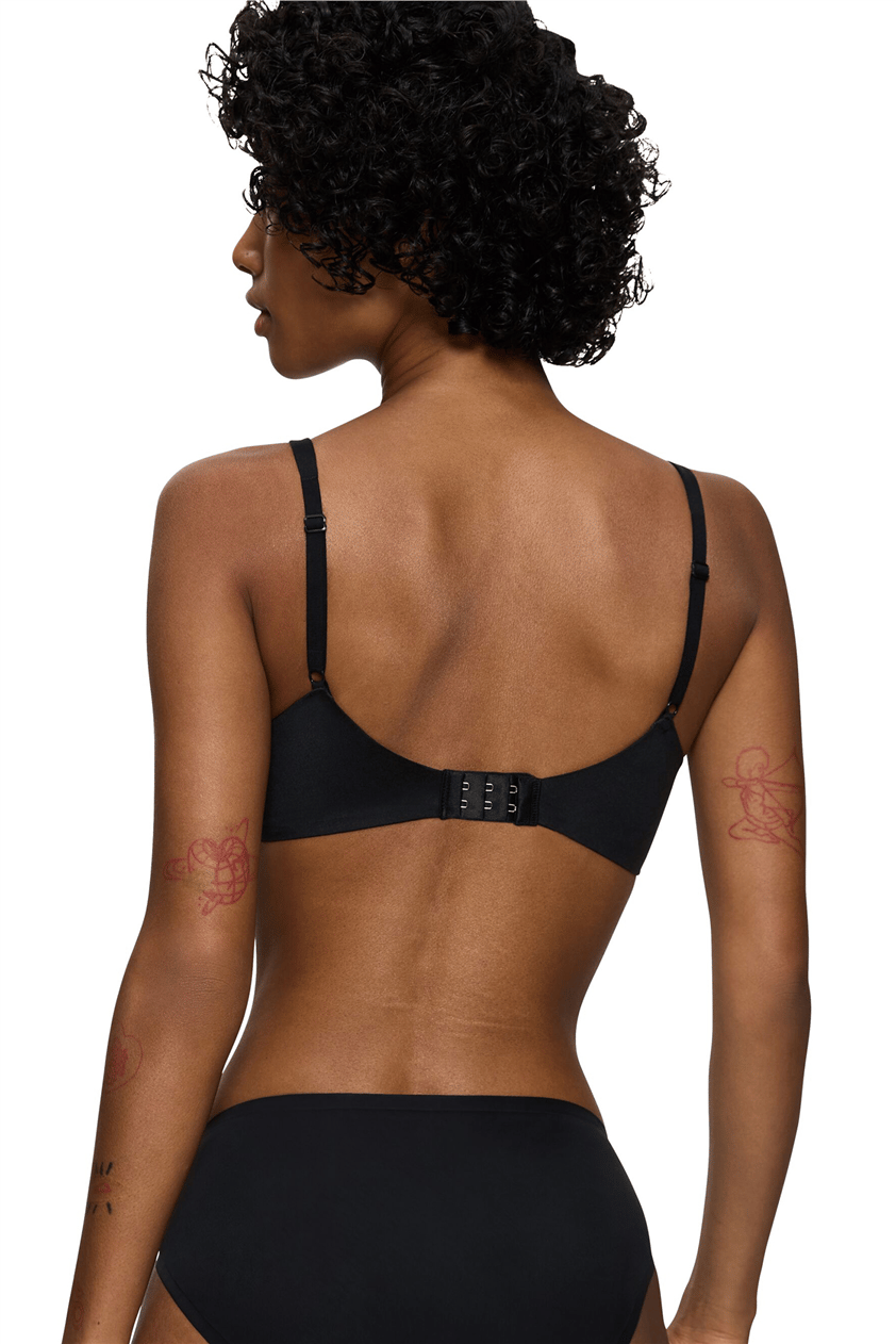 Triumph Body Make-up Soft Touch P EX C Kup İçi Boş Düz Balensiz Sütyen Siyah
