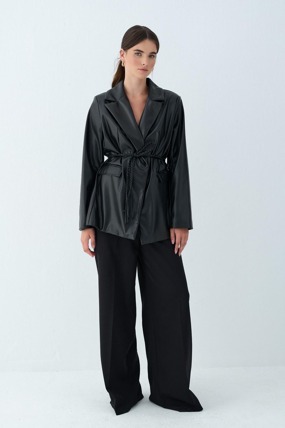 OVERSIZE DERİ CEKET