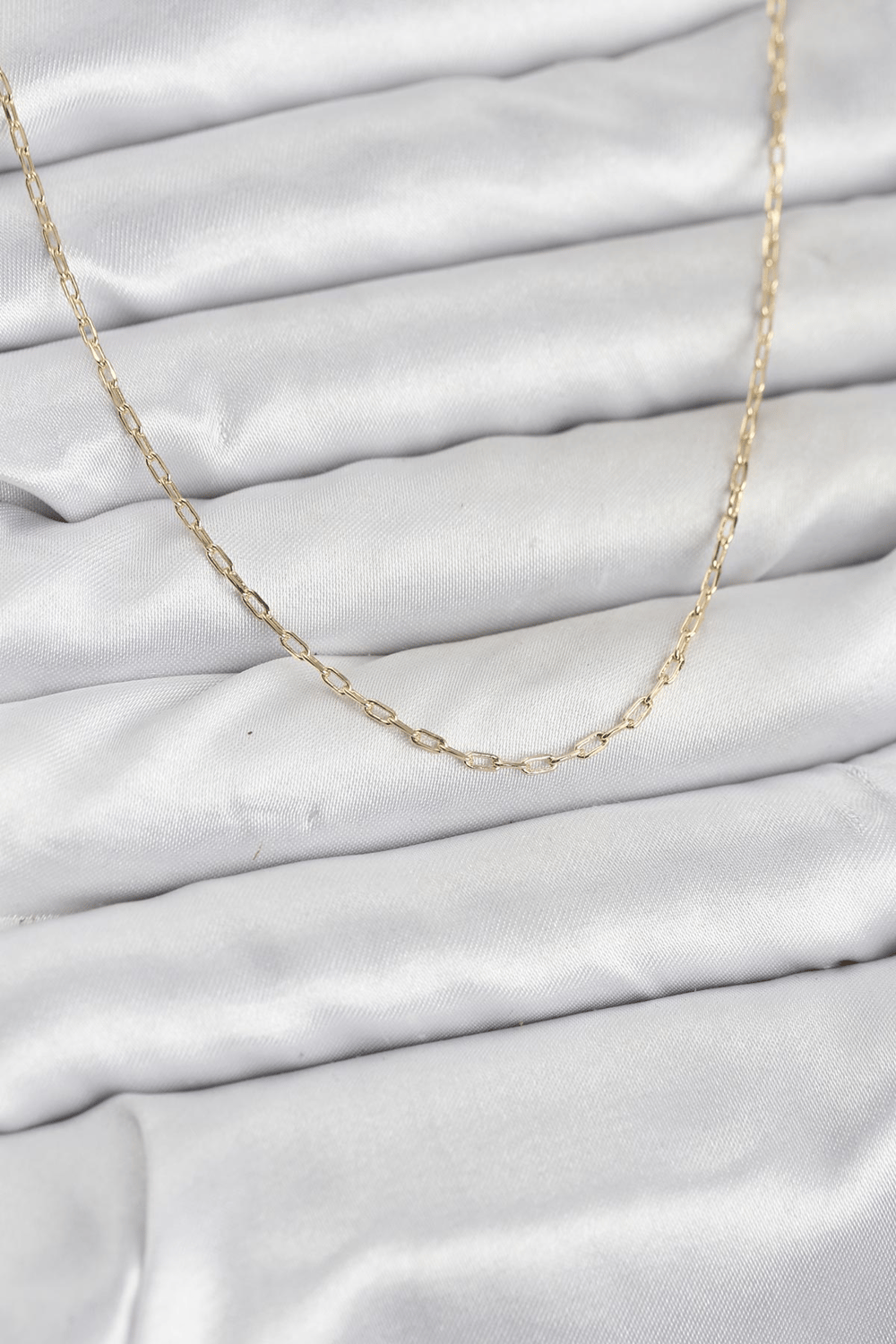 CM 14K Gold Renk Ataç Zincir Model 60 cm Kadın Kolye