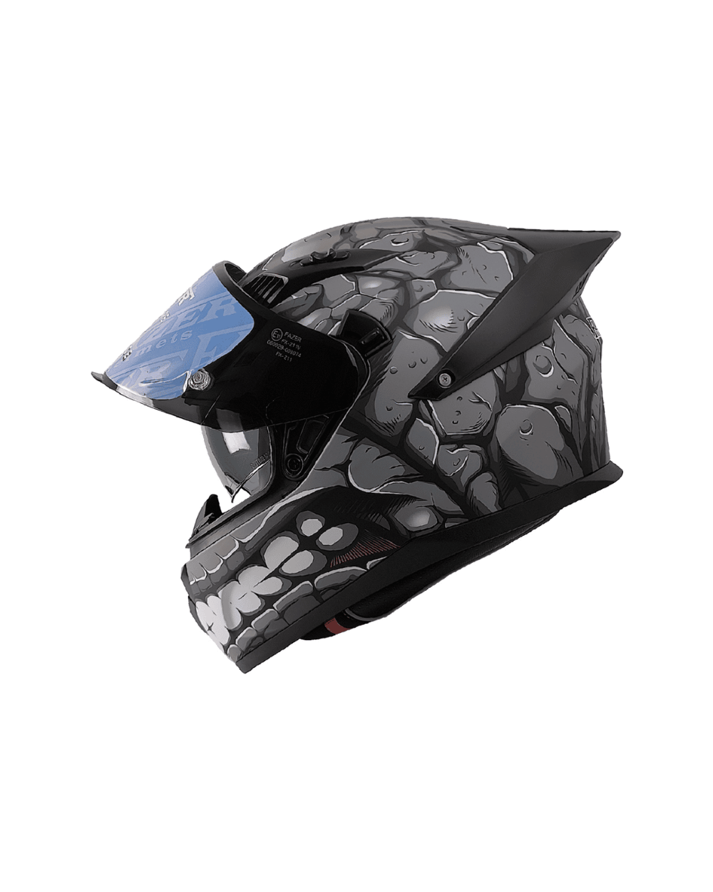 Fazer Helmets FX-211X Full Face Güneş Vizörlü Kask - Fantastic Grey - MotoDede