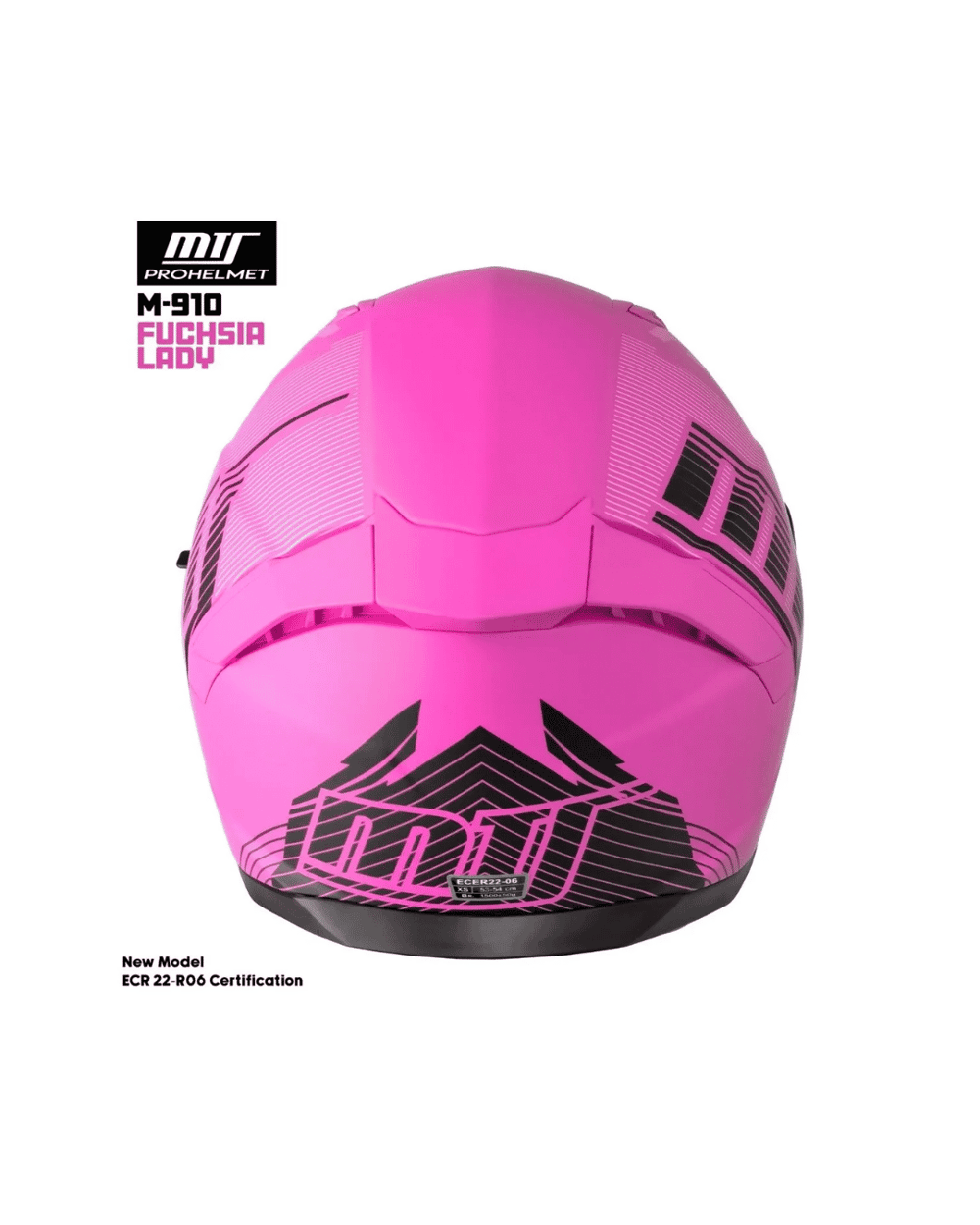 MTS M-910 Full Face Güneş Vizörlü Kask - Fuchsia Lady - MotoDede
