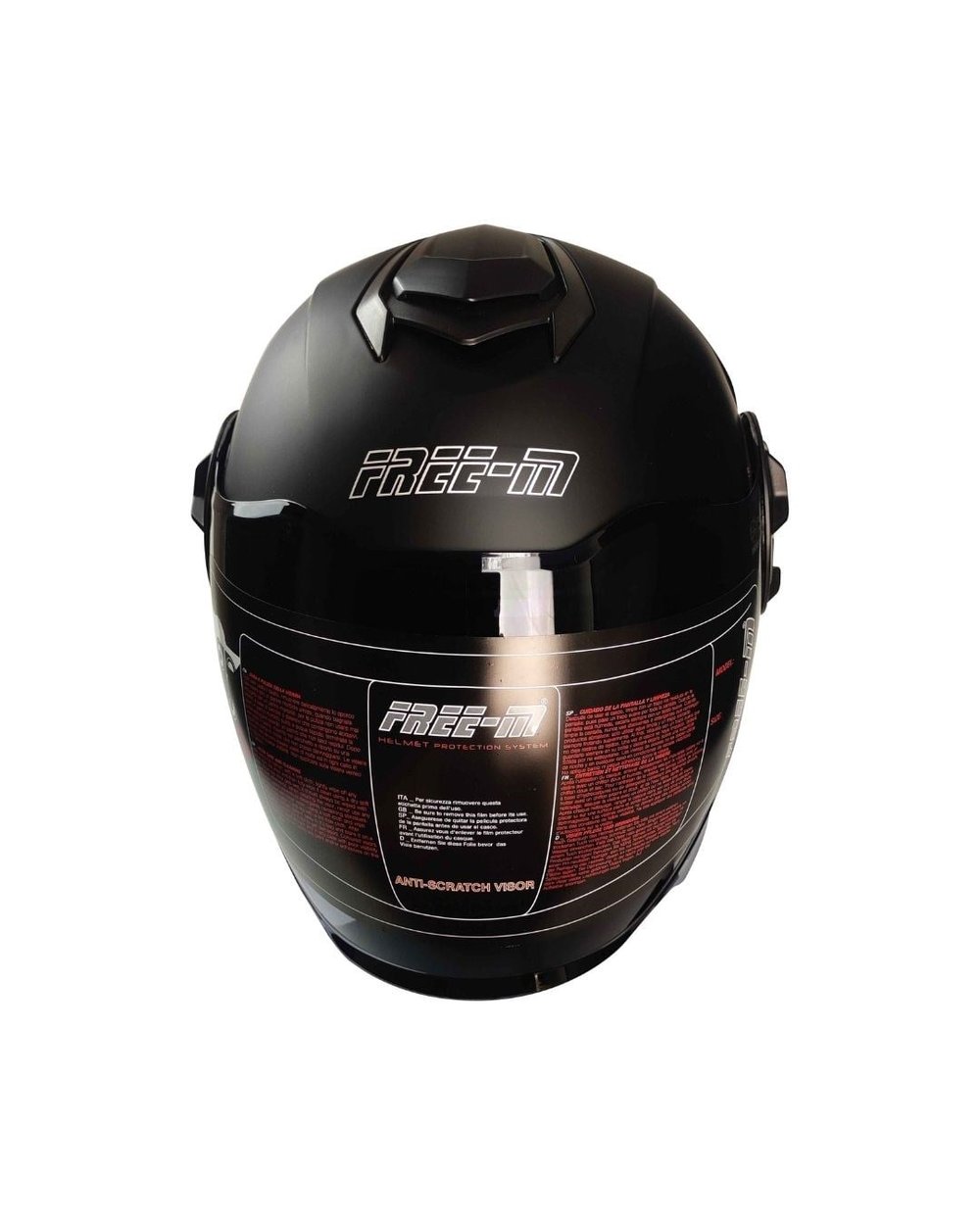 FREE-M FR-665 Yarım Kask Mat Black (Mat Siyah) - MotoDede