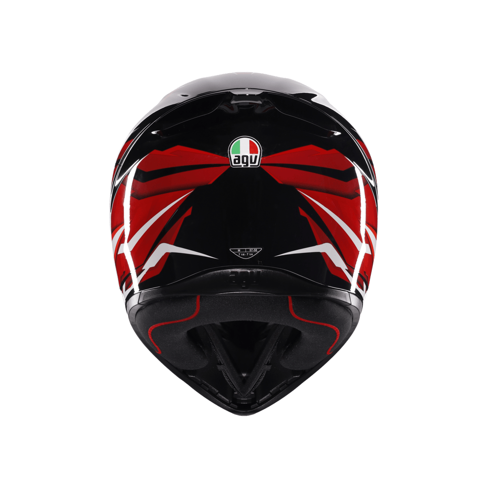 AGV KASK/K1 S LION BLACK/RED/WHITE CONFİGURATİON