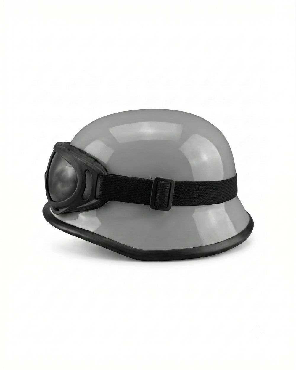 MTS M20 Nazi Tipi Yarım Kask (Gözlüklü) - Gri