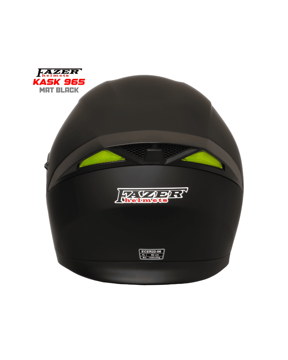 Fazer 965 Mat Siyah Çene Açılır Motosiklet Kaskı