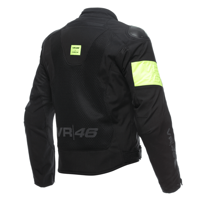 DAINESE/VR46 WETLAP AIR D-DRY JACKET  BLACK/FLUO-YELLOW
